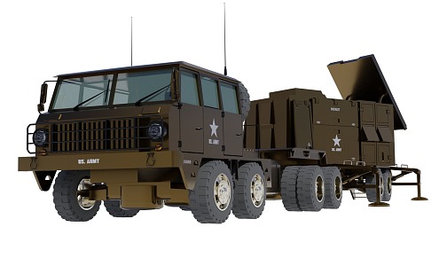 Patriot Radar Position Patriot Radar Realistic Patriot Radar Position Vehicle 3d model