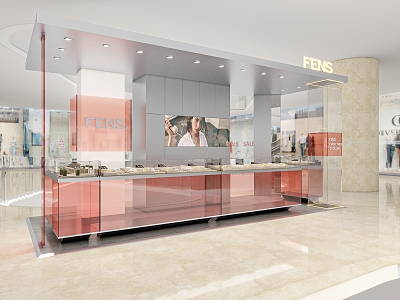 Modern Jewelry Store 3d model