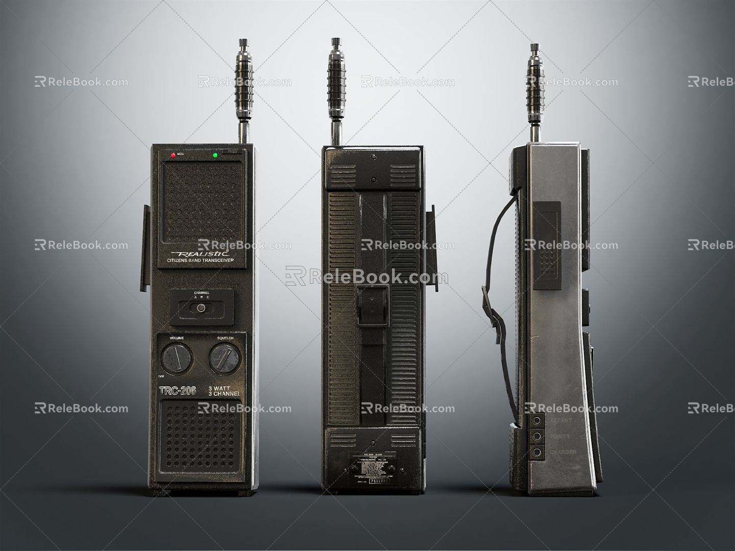 Modern walkie-talkie telephone 3d model