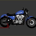 Motorcycle Two-wheeled Motorcycle Cross-country Motorcycle Road Race Motorcycle Motor Vehicle Transport 3d model