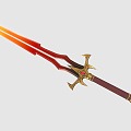 Long Sword Science Fiction Long Sword Sword Magic Weapon Fantasy Sword 3d model