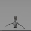 Realistic Mannequin Head Featuring Gray Brown Braided Hair And Updo Hairstyle