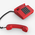 Telephone 2 Cartoon Telephone Old-fashioned Landline Landline Telephone 3d model