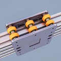 Mechanical Linear Guide Rail System With Slider Block Ball Bearings And Metal Structure