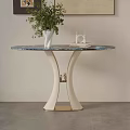 Modern Entryway Side Cabinet With Green Plant Vase Glass And Books On Top