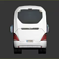 White Luxury LUXLINES Coach Bus With Large Windows And Modern Exterior Design