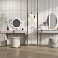 Light Luxury Dressing Table 3d model