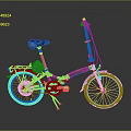 Sleek Modern Folding Bicycle With Lightweight Aluminum Frame For Urban Commuting