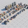 Various Styles Rural Self Built Houses Models Arranged On Ground