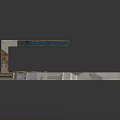 Equipment Workbench Platform with Sectioned Surfaces and Stable Structural Design