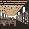 Library 3d model