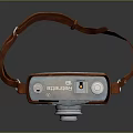 Vintage Classic Camera With Leather Strap And Retro Metal Body Design