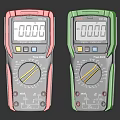 Pro'sKit Red And Green Digital Multimeters With LCD Screen Showing 0000