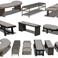 New Chinese Bench 3d model