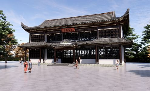 Chinese ancient building 3d model