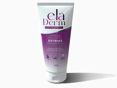 Ela Derm Moisturizing Skin Cream For Reducing Stretch Marks Nourishing Formula 50ml 3d model