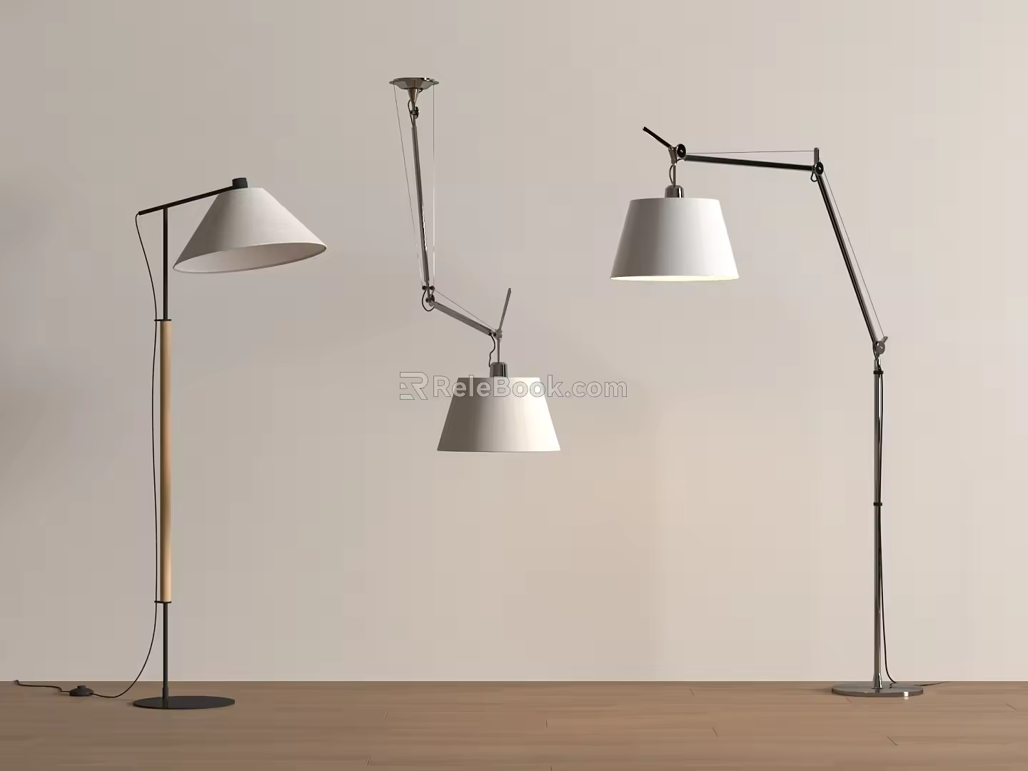 Modern Minimalist Floor Lamp Modern Floor Lamp Modern Chandelier 3d model