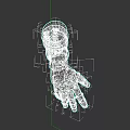 Medieval Metal Gauntlet Weapon Featuring Scaled Armor Design And Details
