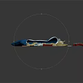Colorful Metal Charms of Various Shapes Scattered from Blue Pouch with Chain
