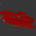 Old Wooden Boat as Water Transport with Cabin Structure on Sandy Base