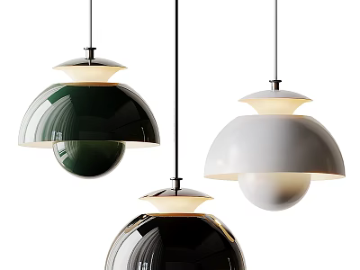 Modern chandelier bedside chandelier 3d model