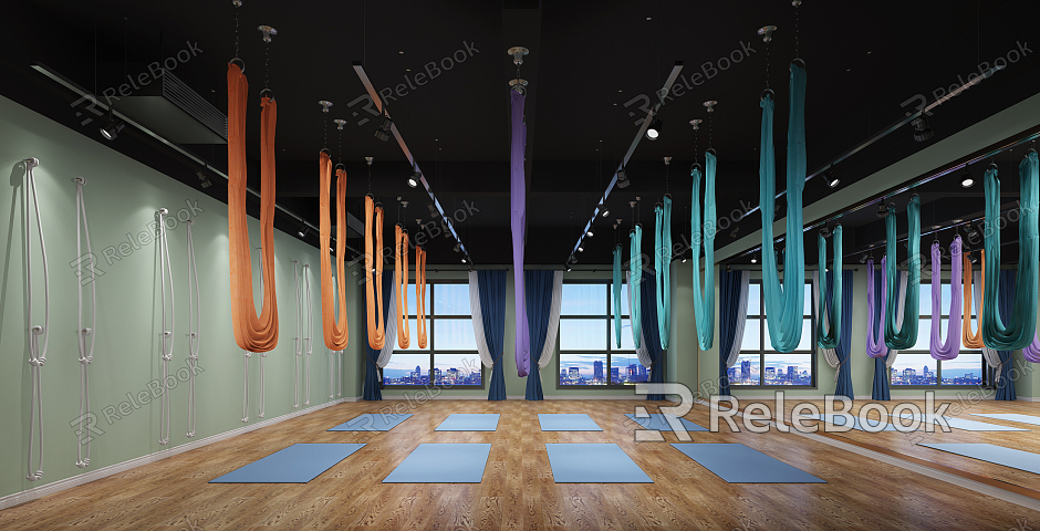 Modern Yoga Room model