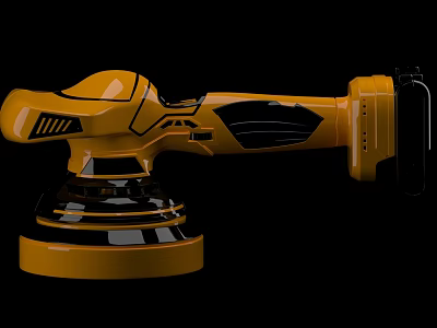 modern polishing machine 3d model