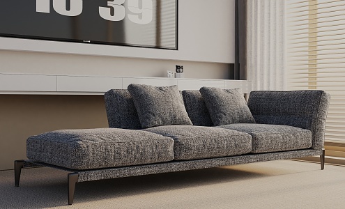 Three-seat sofa 3d model