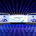 Yi Li New Product Launch Event Stage With Large Screen Speaker And Audience Seats