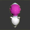 Game Movie Character With White Head Pink Body And Cartoon Stylish Design