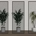 Modern glass partition Changhong glass partition printed glass partition 3d model