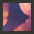 Colorful Cartoon Scene Cube With Pink Blue Clouds And Red Spire Landscapes