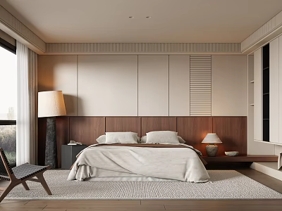 Quiet Bedroom Middle Bedroom 3d model