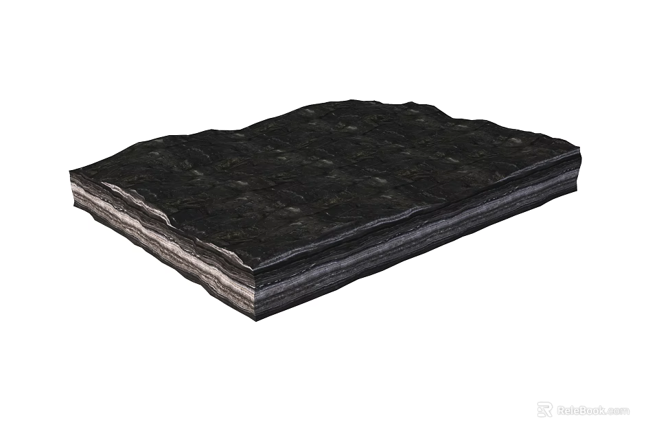 Wood and Stone Layered Planks with Natural Texture for Interior Design 3d model 