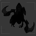 Green Alien Like Fantasy Creature Game Movie Character With Antennae And Claws
