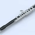 Professional Black Clarinet Instrument with Silver Keys for Music Performance and Practice