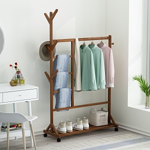 Modern coat rack 3d model