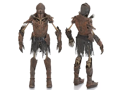 Skeleton Warrior Undead Game Role Monster 3d model