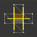 Iron frame large iron frame iron frame house factory industrial iron frame iron ladder rigid ladder work frame rigid scaffold 3d model
