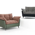 Single sofa 3d model
