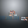 Steel Wire Mesh Anti-penetration Mesh Protective Mesh Wire Fence Wire Fence Anti-turnover Mesh Wire Mesh Wire 3d model