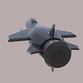 Modern Dark Fighter Jet With Yellow Accents And Streamlined Aerodynamic Design