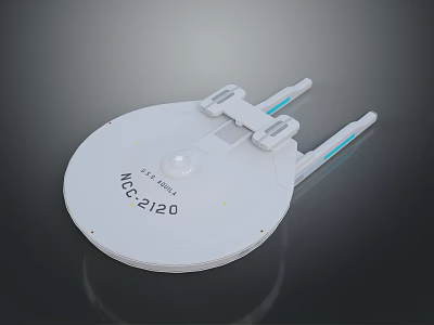 Cosmic Spacecraft Model NCC 2120 With Detailed Design For Space Exploration 3d model
