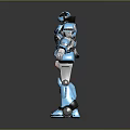 Robot Assistant Small Robot Butler Robot Butler Figure Game Figure 3d model