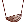 Red Hammock Swing Outdoor Play Equipment For Kids Fun And Relaxation