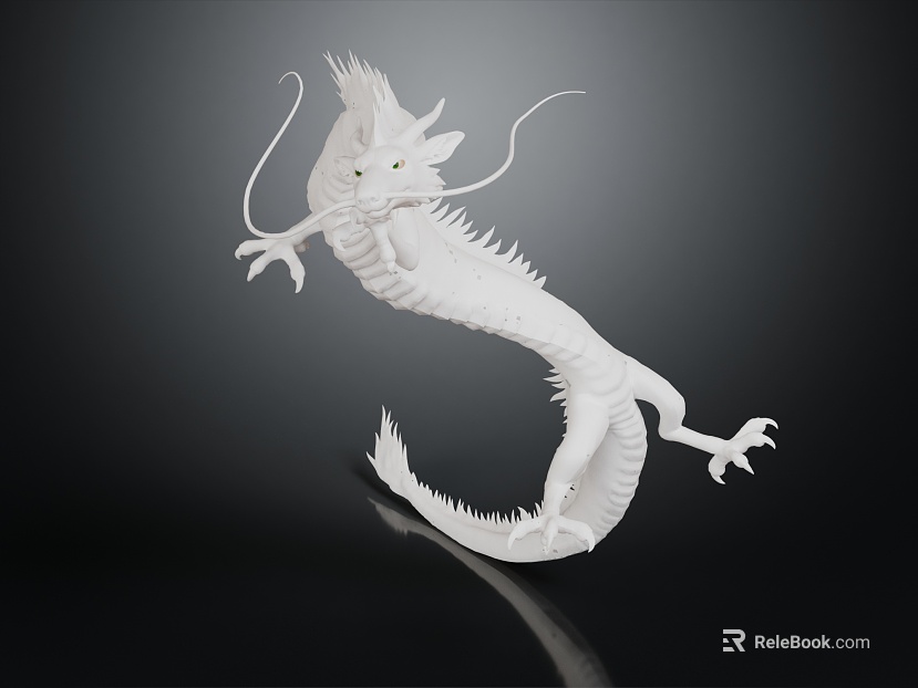 Modern game character Chinese dragon dragon texture