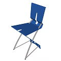 Modern Leisure Chairs With Foldable Metal Frame And Three Color Seats