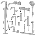 Modern Black Faucet Collection With Various Designs For Kitchen Bathroom Shower