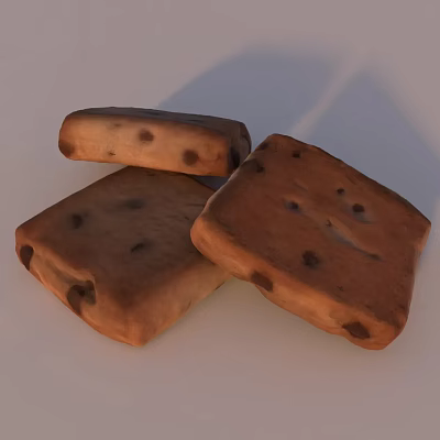 Cookie bread 3d model Cookie bread 3d model