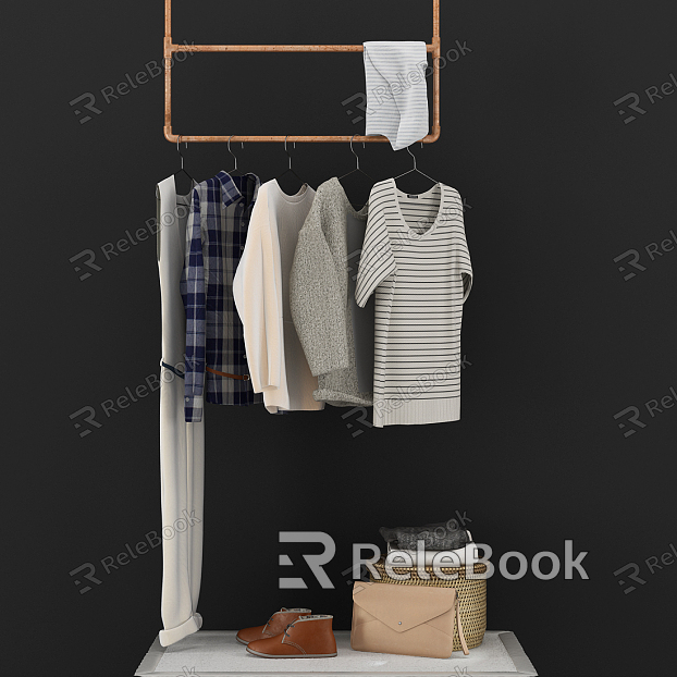 Modern clothes ornaments model